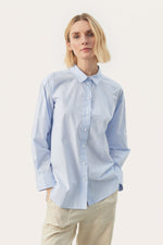 W's Savanna Cotton Shirt - Blue Stripe