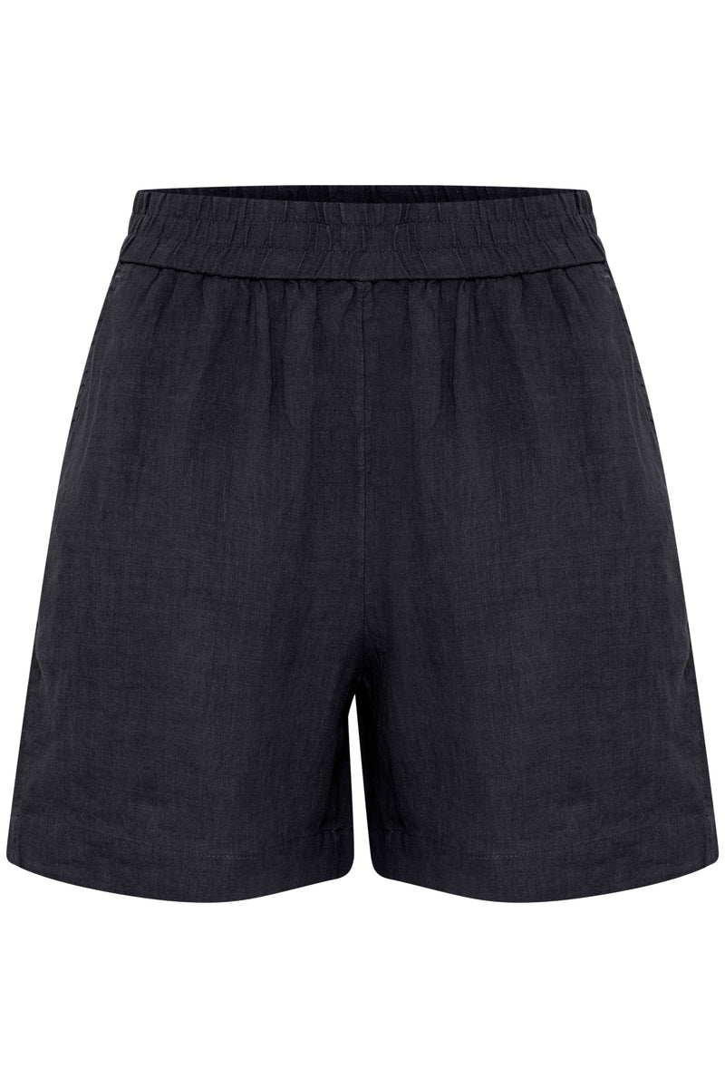 W's Gerd Linen Shorts- Dark Navy