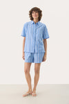 Part Two - Rigge Shorts - Marina Blue & White Stripes