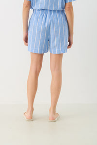 Part Two - Rigge Shorts - Marina Blue & White Stripes