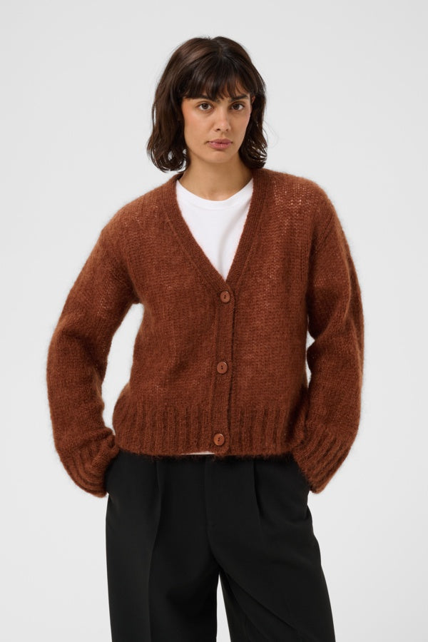 PART TWO ZendayaPW Cardigan - Brown Out