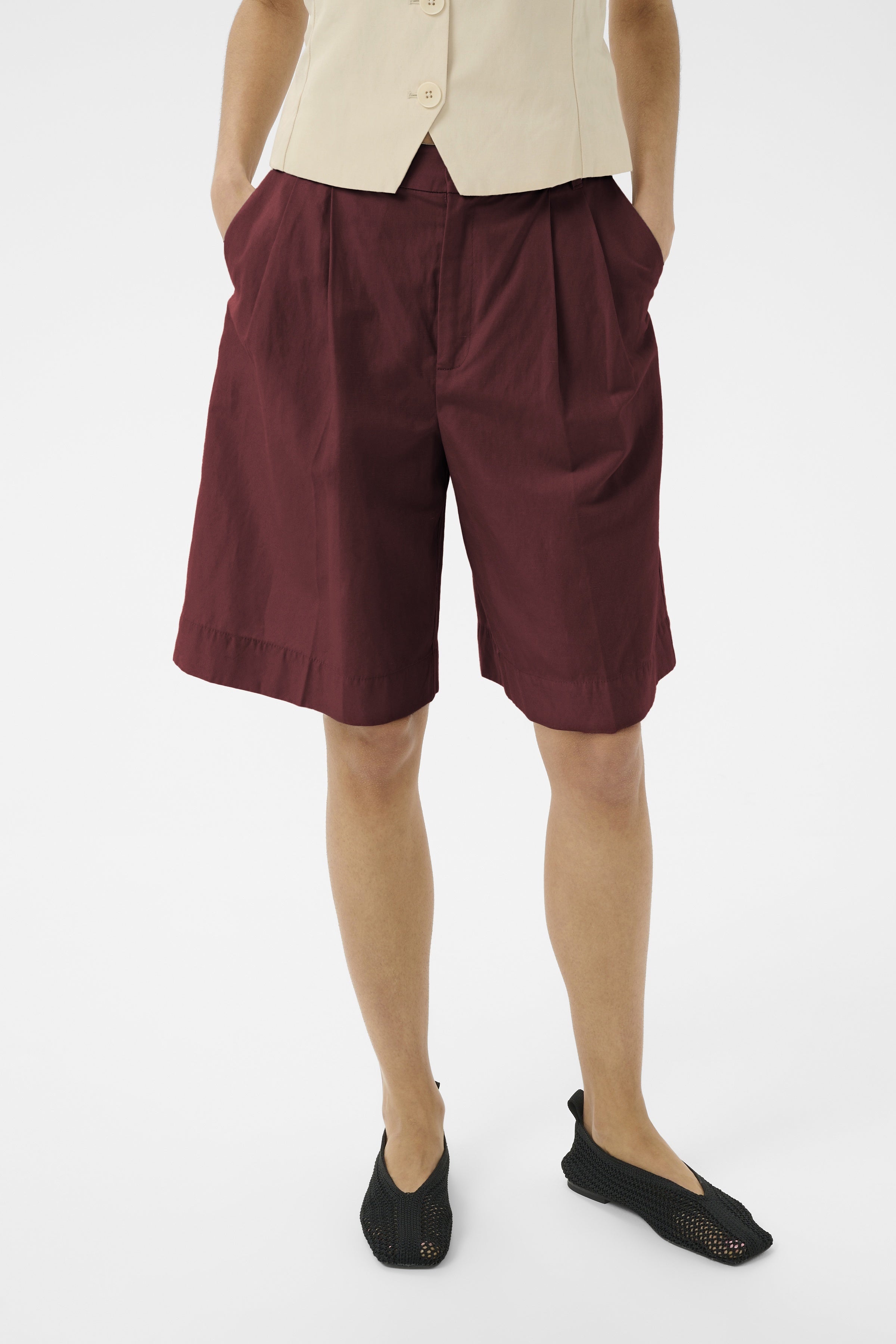 PART TWO BenediktePW Shorts - Burnt Russet