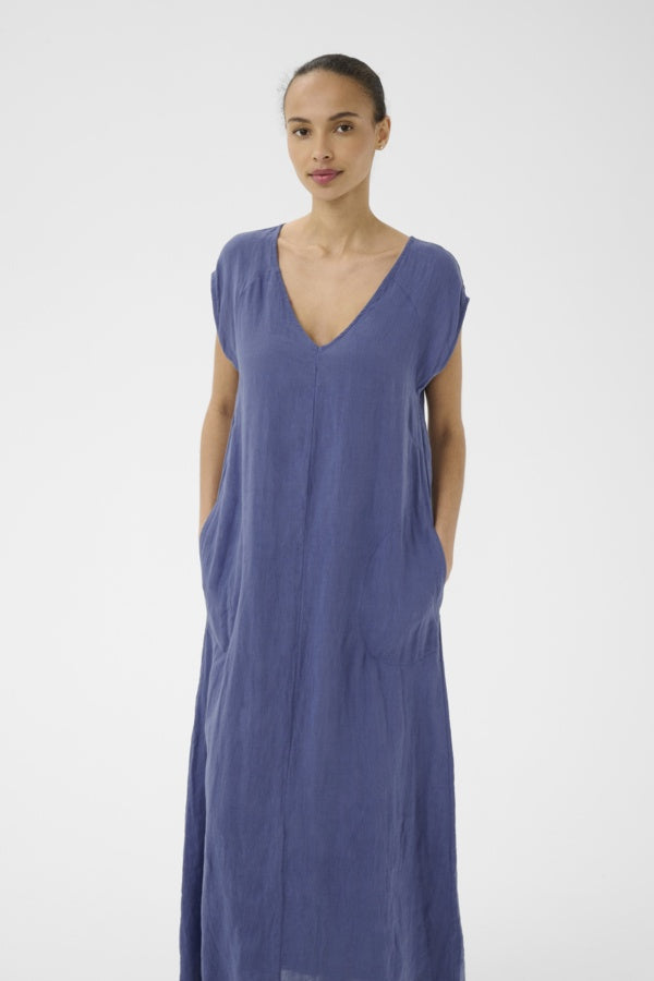 PART TWO  BriannePW Dress - Blue Indigo