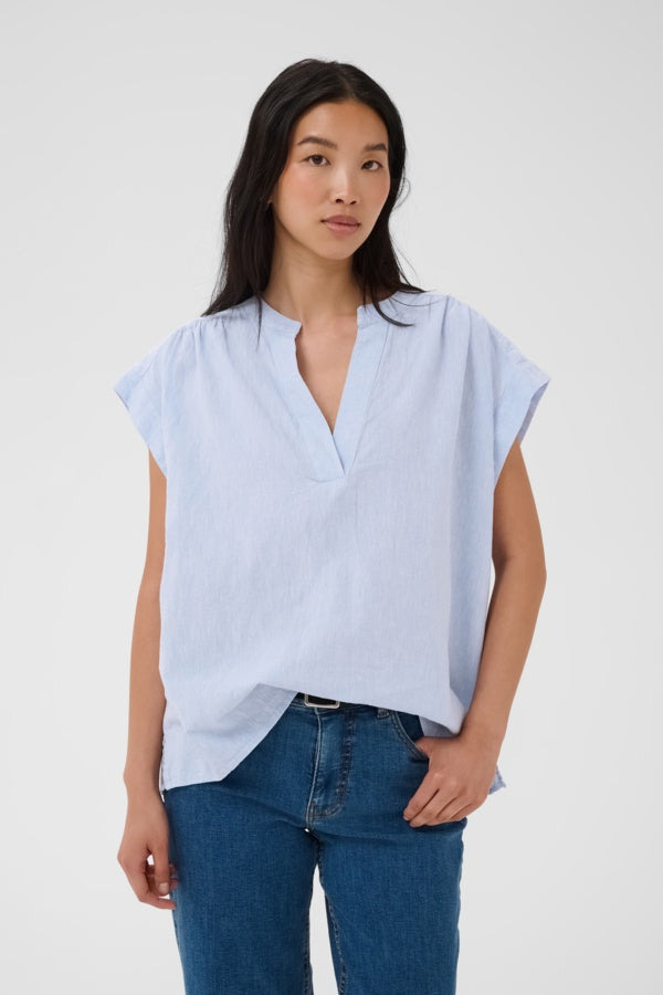 PART TWO BettinaPW Blouse - Light Blue Chambray