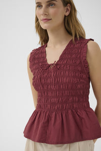 PART TWO BorgnyPW Sleeveless Top - Burnt Russet