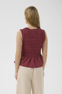 PART TWO BorgnyPW Sleeveless Top - Burnt Russet