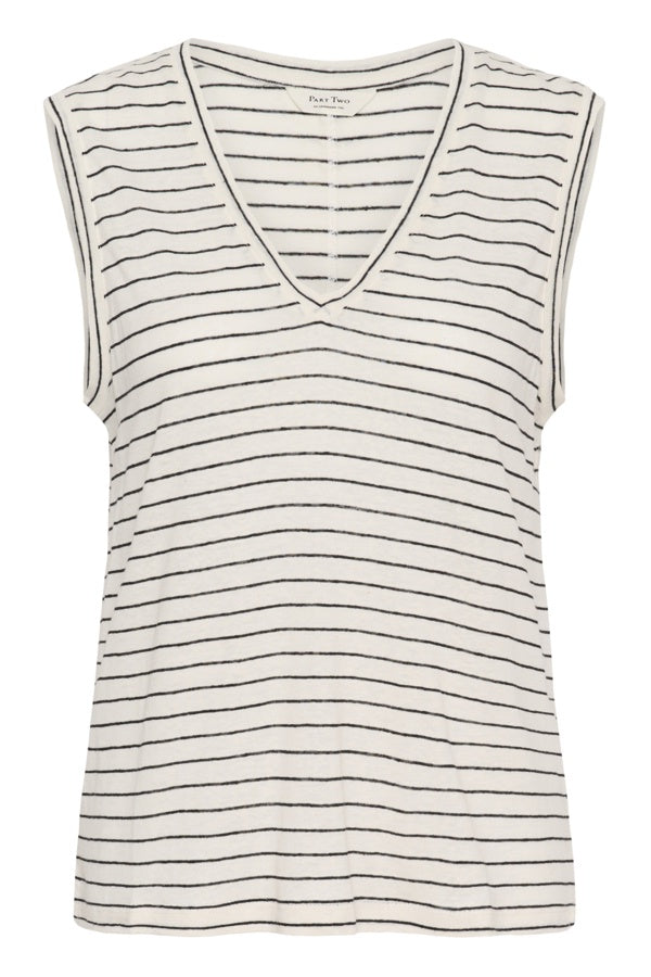 PART TWO BrianiePW Top - Black Stripe