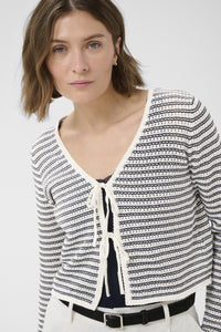 PART TWO RosefinaPW Cardigan - After Midnight Stripe