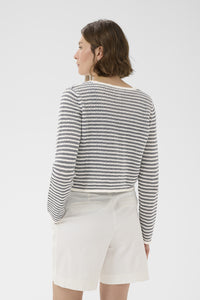 PART TWO RosefinaPW Cardigan - After Midnight Stripe