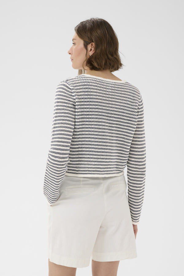 PART TWO RosefinaPW Cardigan - After Midnight Stripe