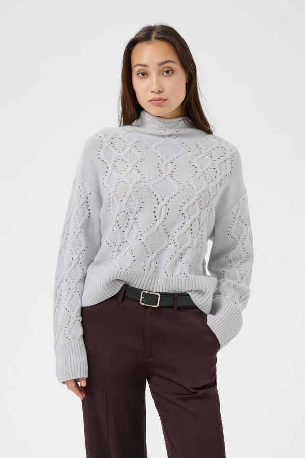 PART TWO CharnelPW Pullover - Gray Dawn
