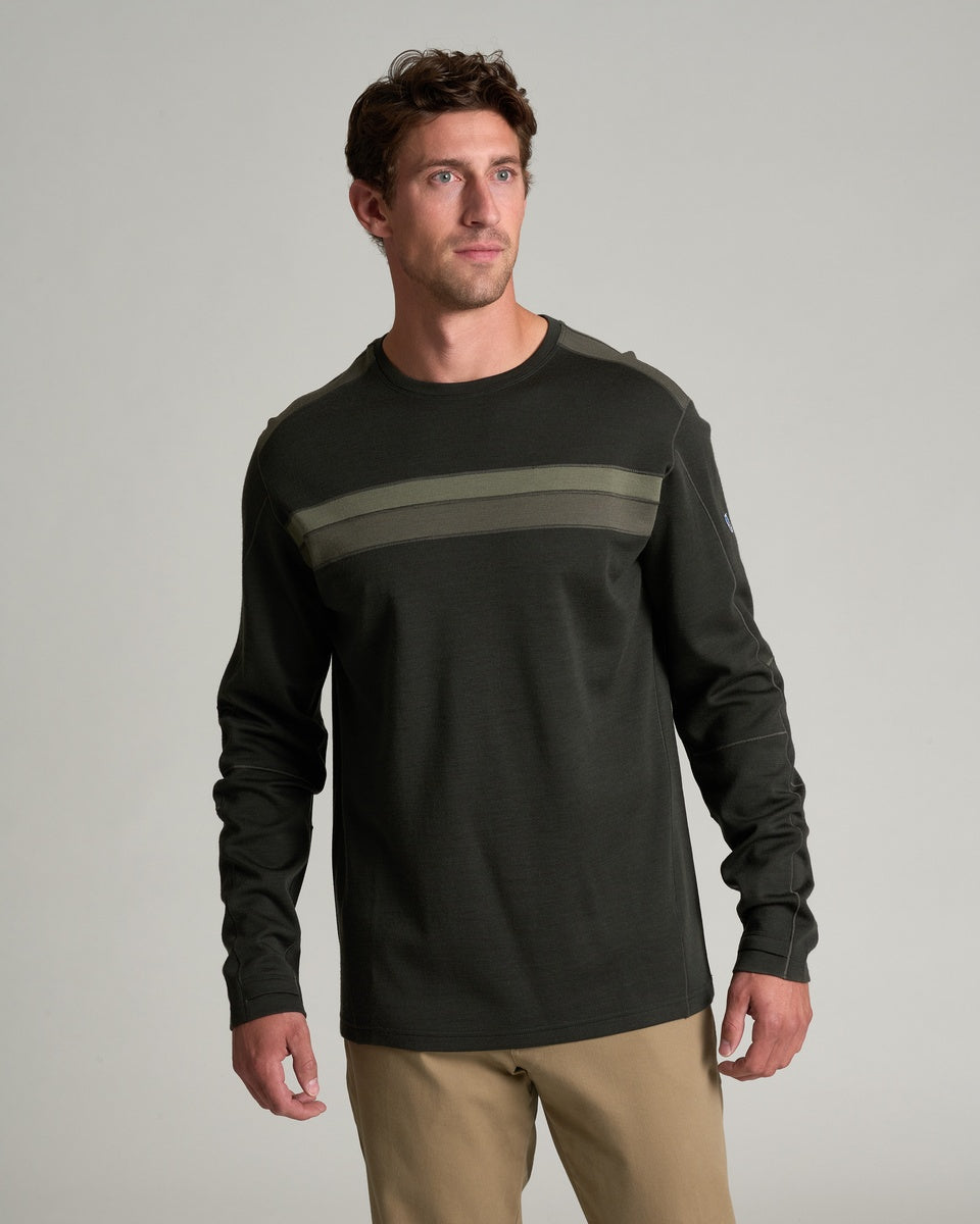 KUHL Men's Downhill Racr Merino Crew - Dark Olive