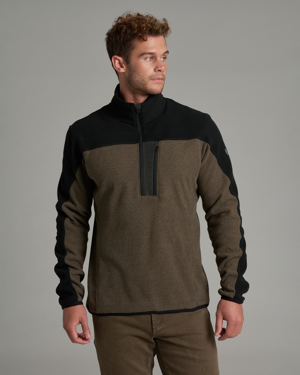 KUHL Men's Skorchr Fleece 1/4 Zip - Tarmac/Black