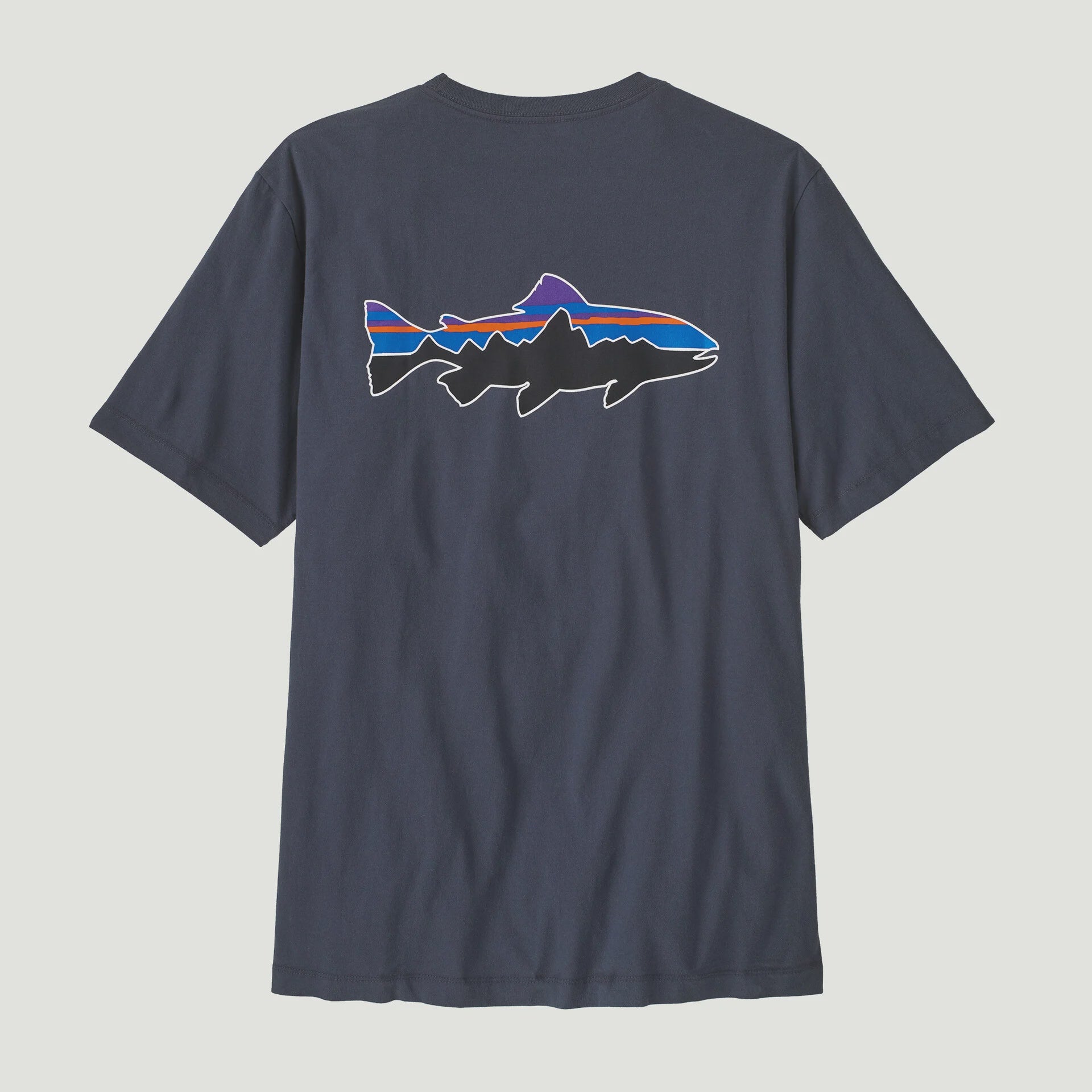 PATAGONIA Men's Fitz Roy Trout T-Shirt - Smolder Blue
