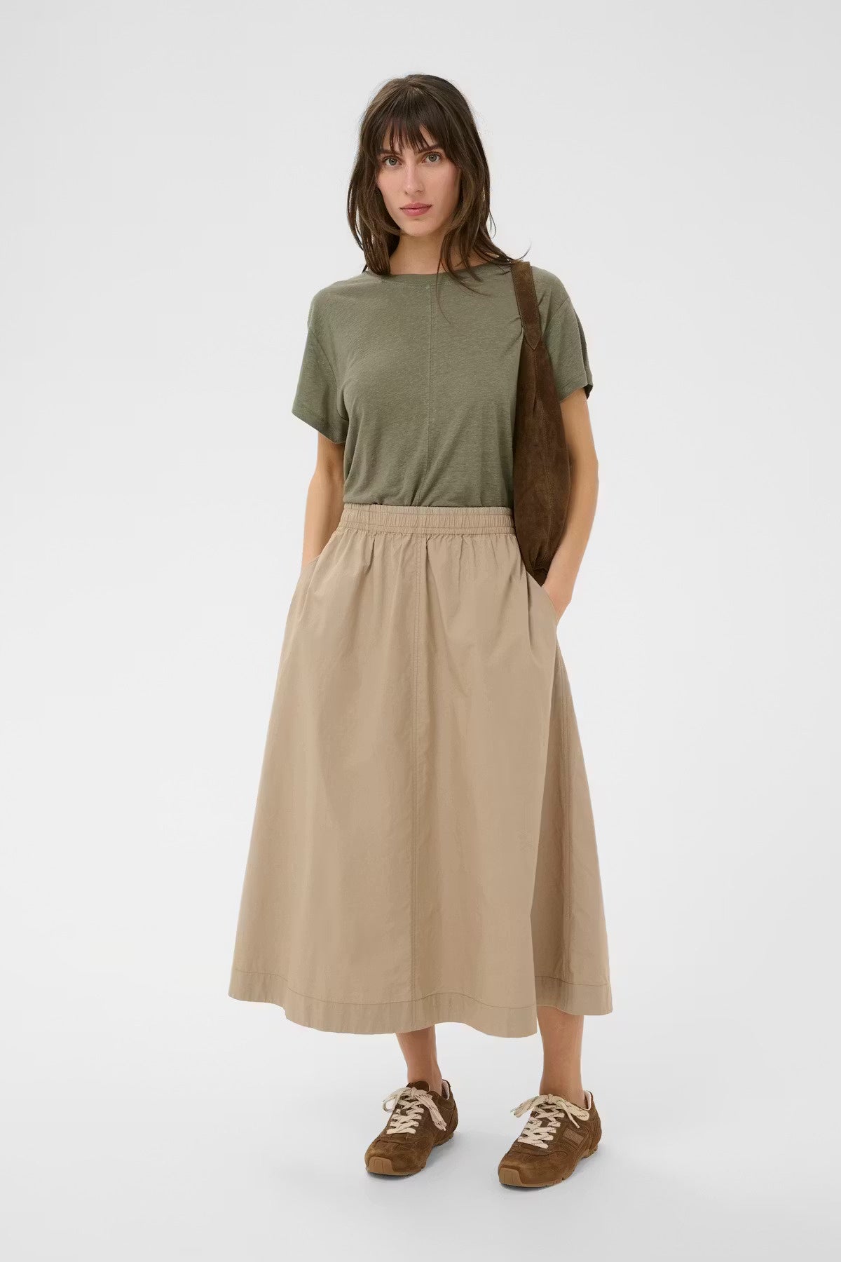 PART TWO AsminaPW Skirt - Silver Mink