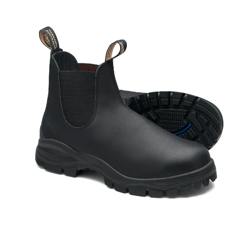 Black Blundstone Boots Lug Sole