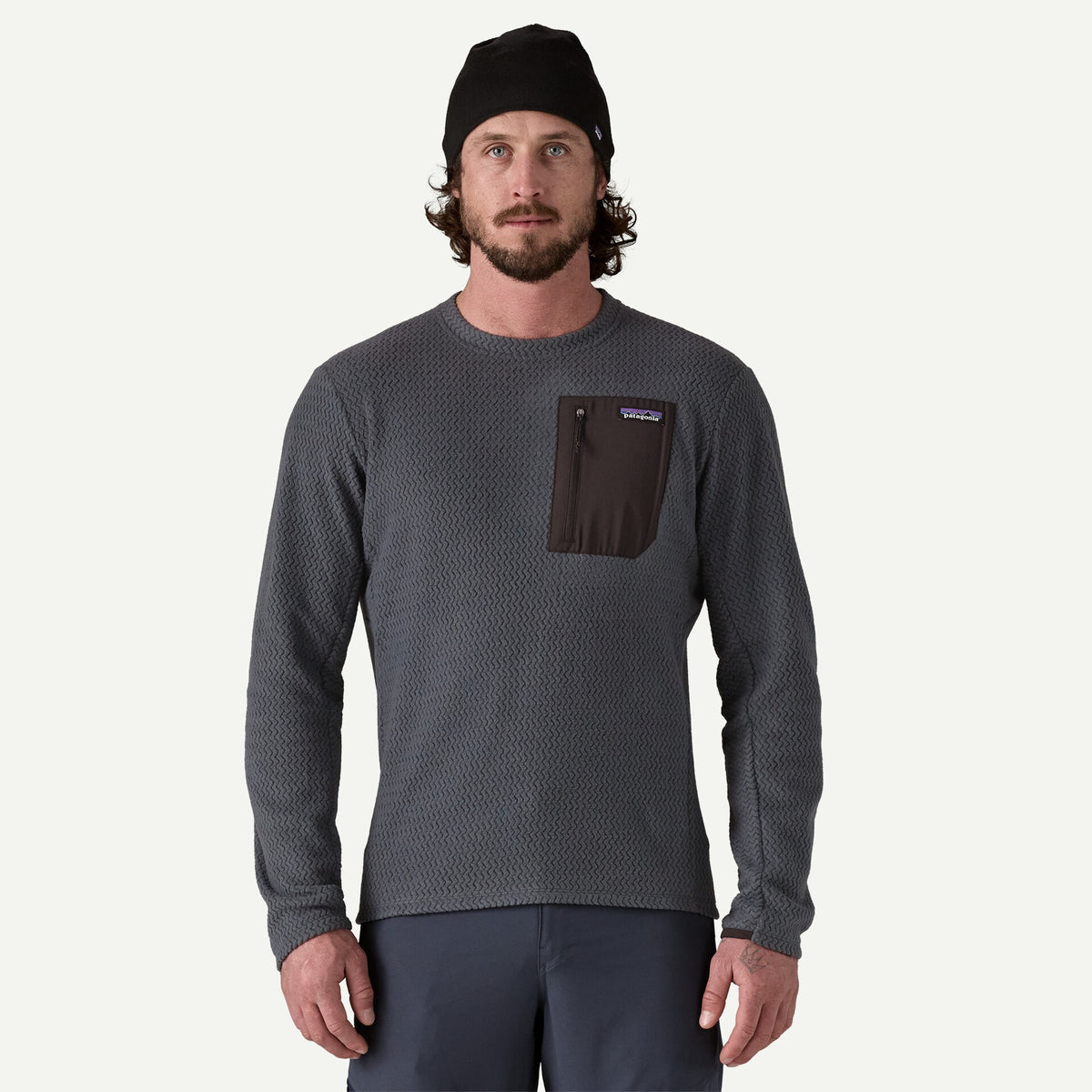 PATAGONIA Men's R1 Air Crew - Smoulder Blue