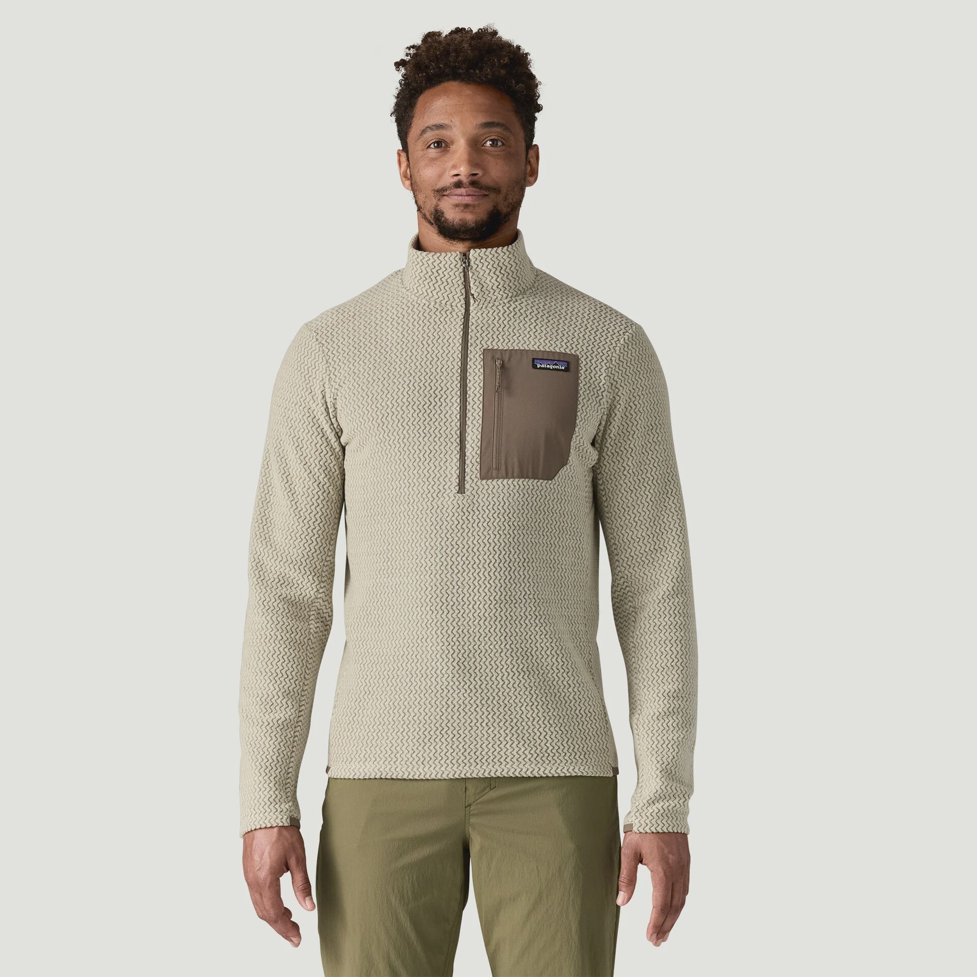 PATAGONIA Men's R1 Air Zip Neck Fleece - Pelican