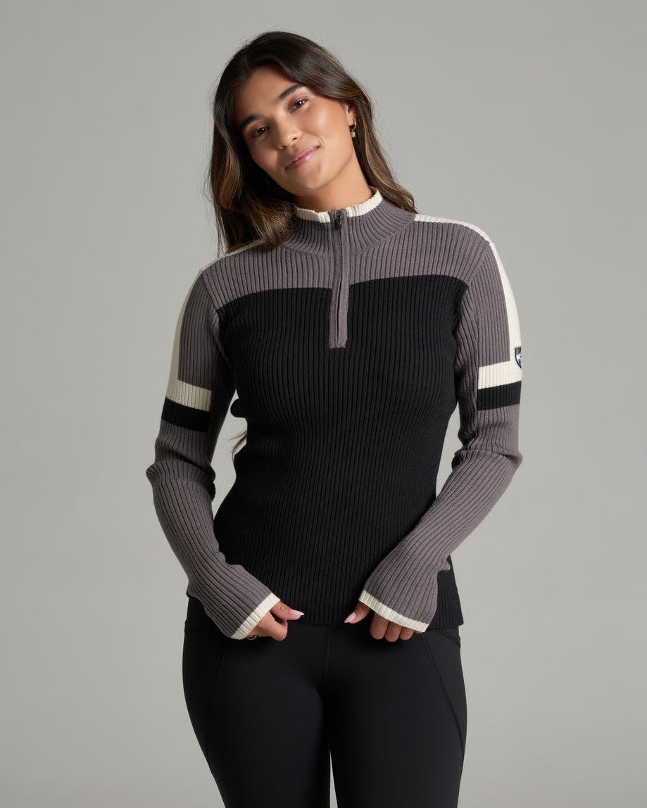 KUHL Women's Kuhl Team Ribbed 1/4 Zip - Raven