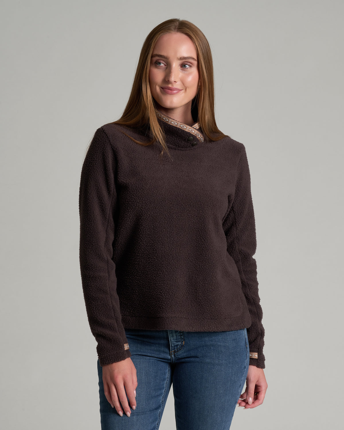 KUHL Women's Hygge Snap Pullover - French Roast