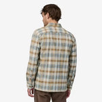 M's Long-Sleeved Cotton in Conversion Fjord Flannel Shirt - Fields Neutral