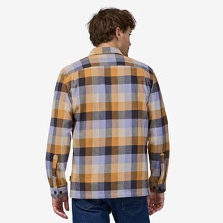 M's Long-Sleeved Cotton in Conversion Fjord Flannel Shirt -Guides: Dried Mango