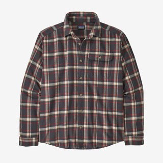Men's Long-Sleeved Cotton in Conversion Lightweight Fjord Flannel Shirt -Major: Ink Black