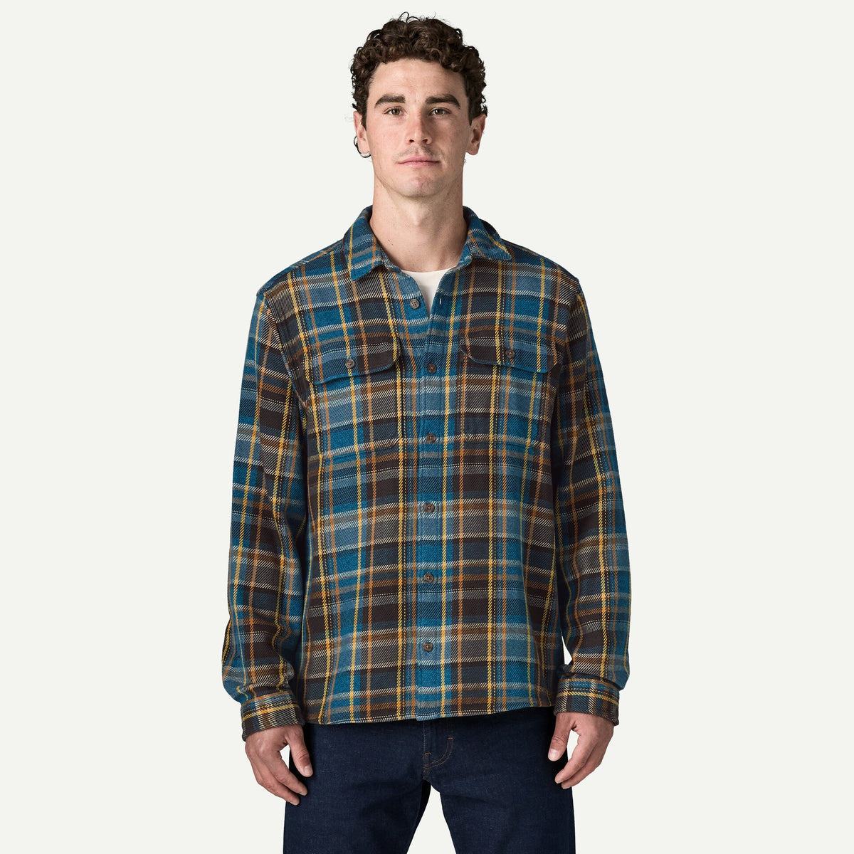 PATAGONIA Men's Fjord Loft Shirt - Avalanche/Glacial Blue