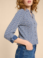 W's Annie Jersey Shirt- Blue Print
