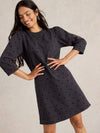 White Stuff - Amy Flock Dress - Grey Multi