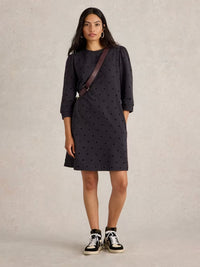 White Stuff - Amy Flock Dress - Grey Multi