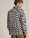 White Stuff - Mens- Fuji Flower Print - Navy Print