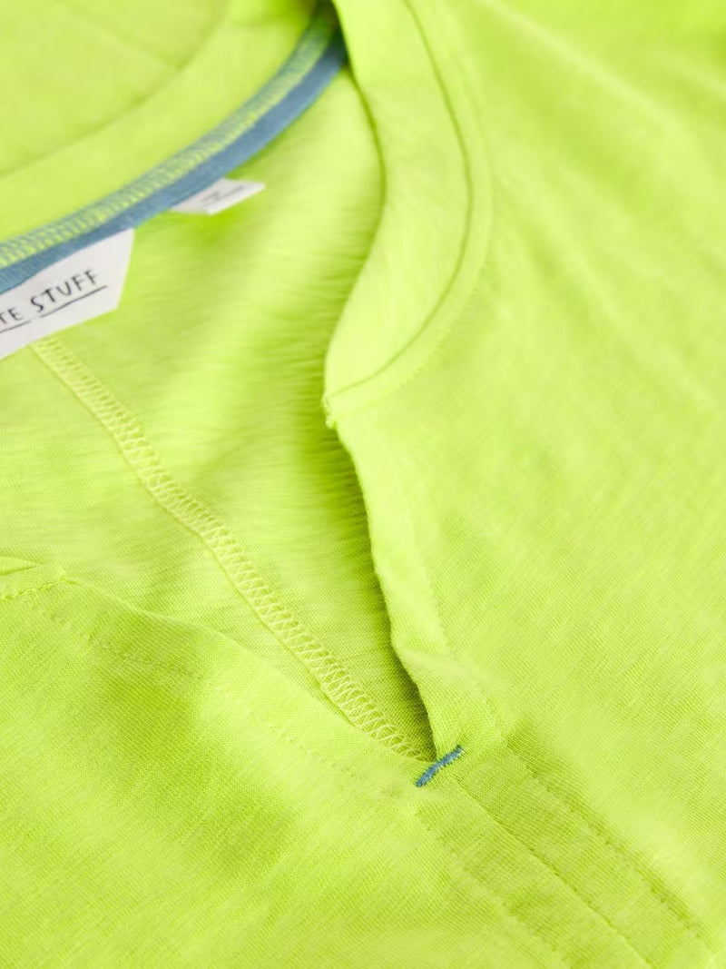 White Stuff Women - Nelly Notch Neck Tee - Bright Yellow