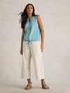 White Stuff - Womens - Tulip Sleeveless Shirt - Mid Blue