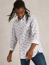 White Stuff - Mens -Shoal Fish Printed Shirt - White Print