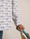 White Stuff - Mens -Shoal Fish Printed Shirt - White Print