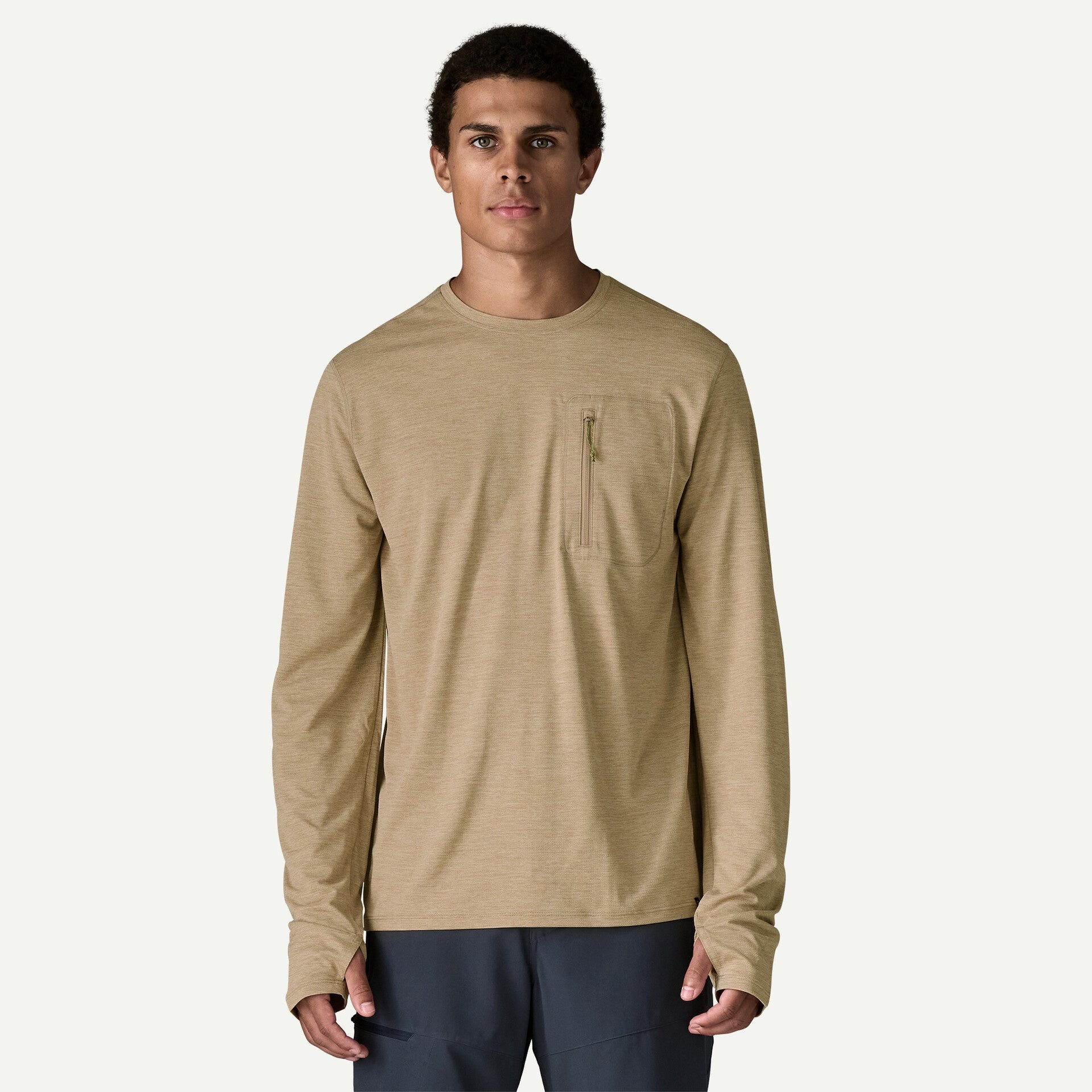 PATAGONIA Men's Long-Sleeved Capilene Cool Sun Shirt - Seabird Grey - Light Seabird Grey X-Dye