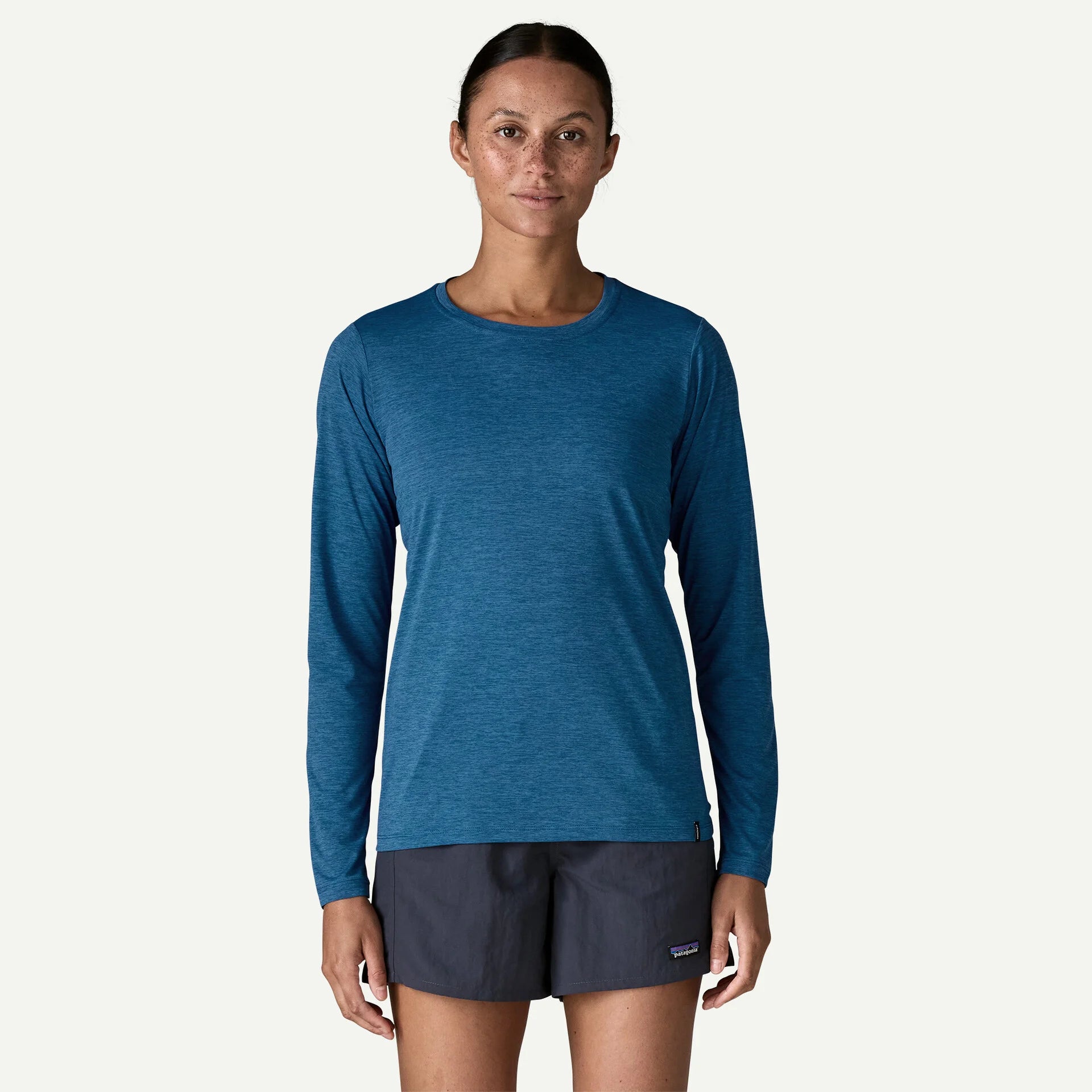 PATAGONIA Women's Long-Sleeved Capilene Cool Daily Shirt - Aquatic Blue - Light Aquatic Blue X-Dye