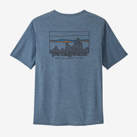 Patagonia Capilene® Cool Daily Graphic Shirt -'73 Skyline: Utility Blue X-Dye