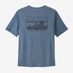 M's Capilene® Cool Daily Graphic Shirt -'73 Skyline: Utility Blue X-Dye