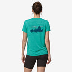 W's Capilene Cool Daily Graphic Shirt -'73 Skyline: Subtidal Blue X-Dye