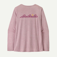 PATAGONIA Women's Long-Sleeved Capilene Cool Daily Shirt - Trailcheck - Quiet Violet