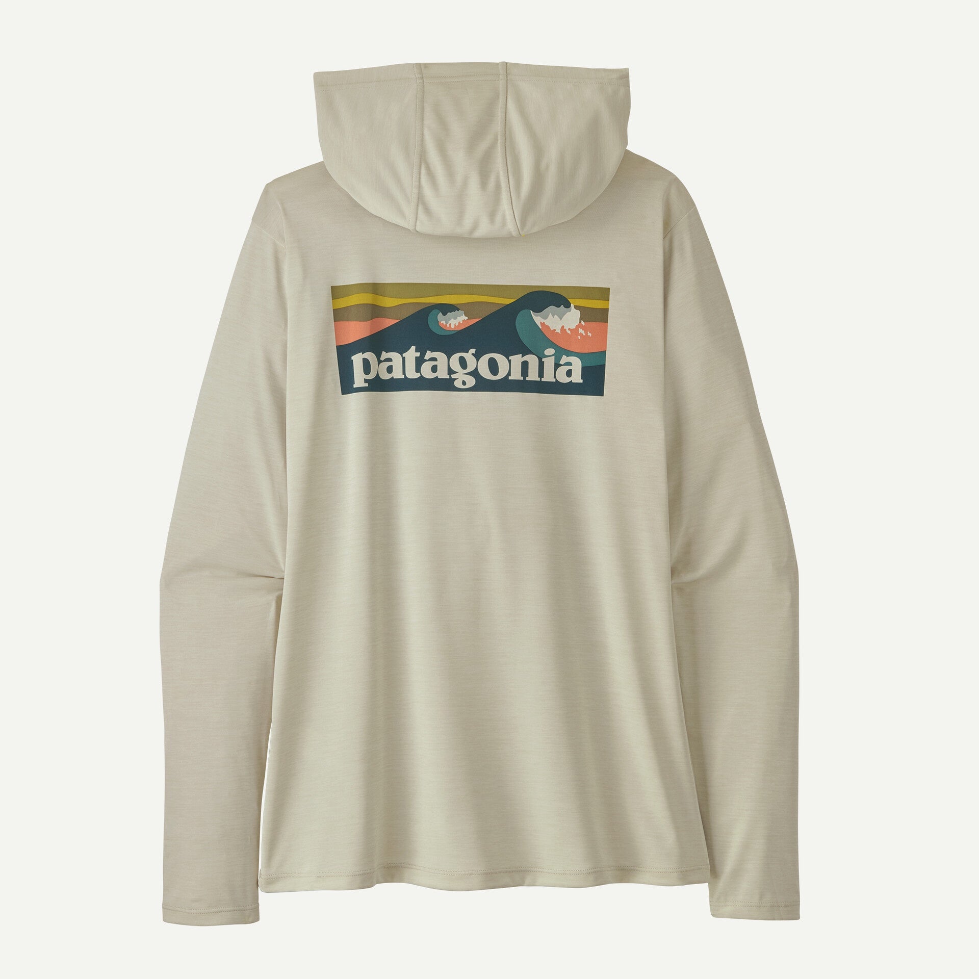 PATAGONIA Women's Capilene Cool Daily Hoody - Boardshort Logo - Dyno White