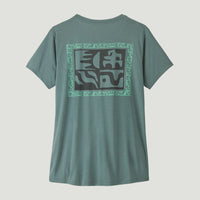 PATAGONIA Women's Capilene Cool Daily Shirt - Mother Rays - Shore Blue - Light Shore Blue X-Dye