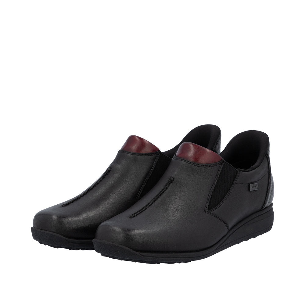RIEKER Women's Wide Loafers 47253 Donna - Black