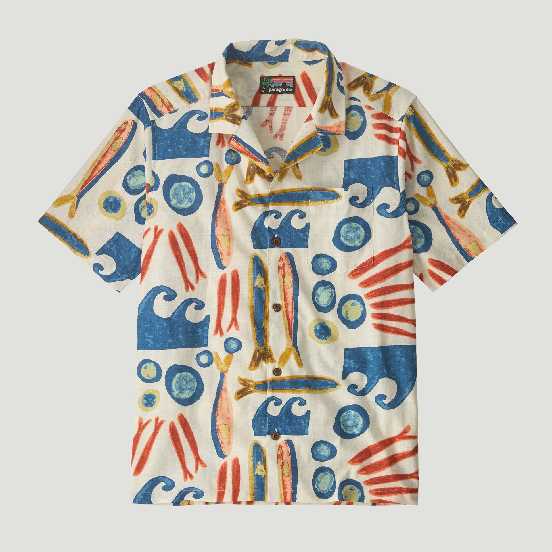 PATAGONIA Men's Tidal Threads Camp Shirt - Sardines: Natural