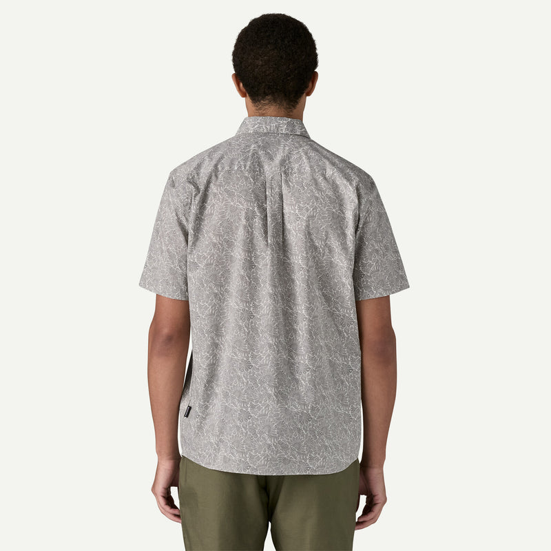 Patagonia Men's Go To Shirt -Bees and Flowers: Salt Grey