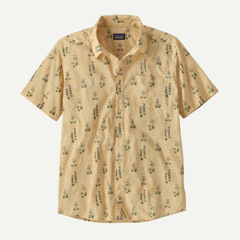 Patagonia Men's Go To Shirt - Lupine Trail: Beeswax Tan