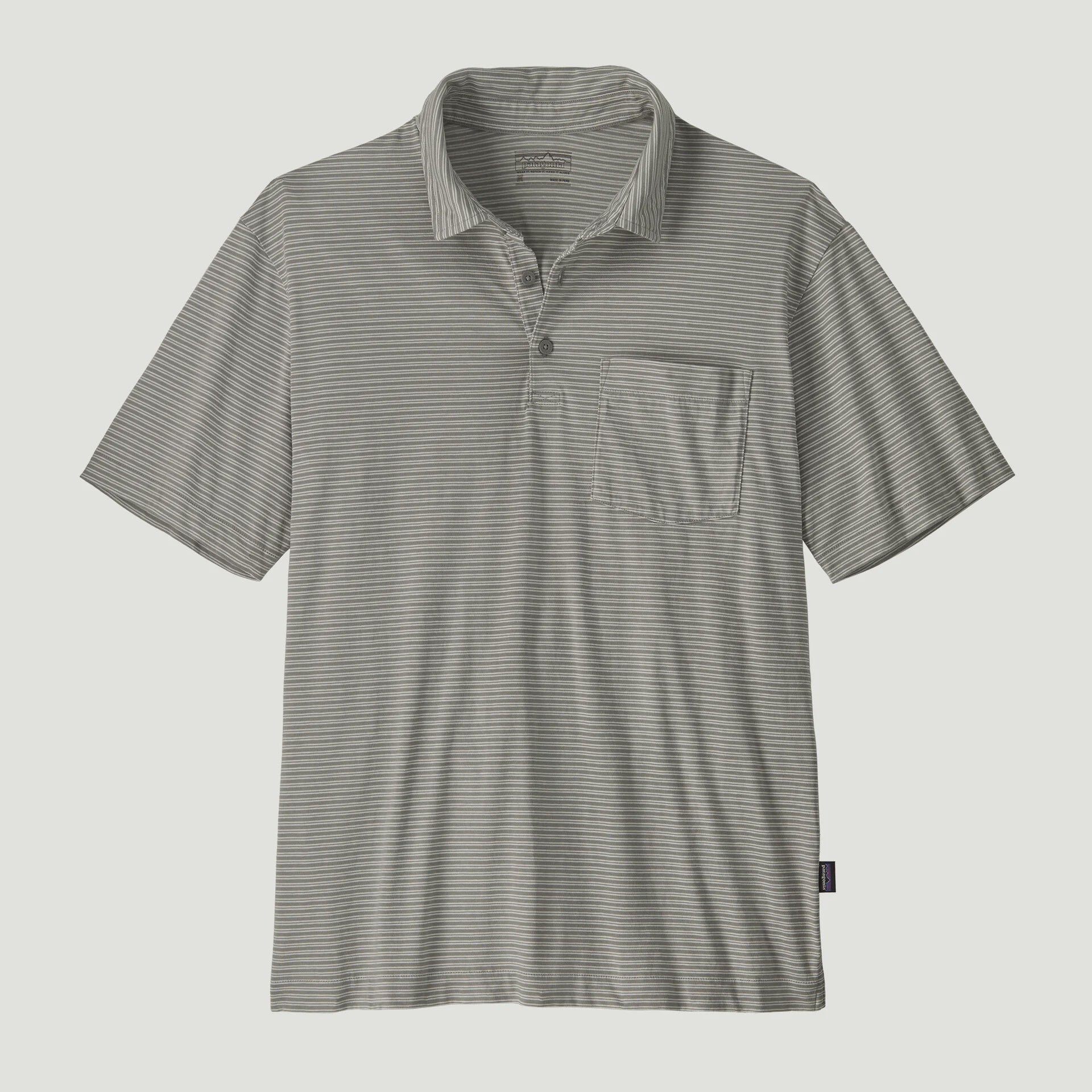 PATAGONIA Men's Daily Polo - Twin Rope: Forever Grey