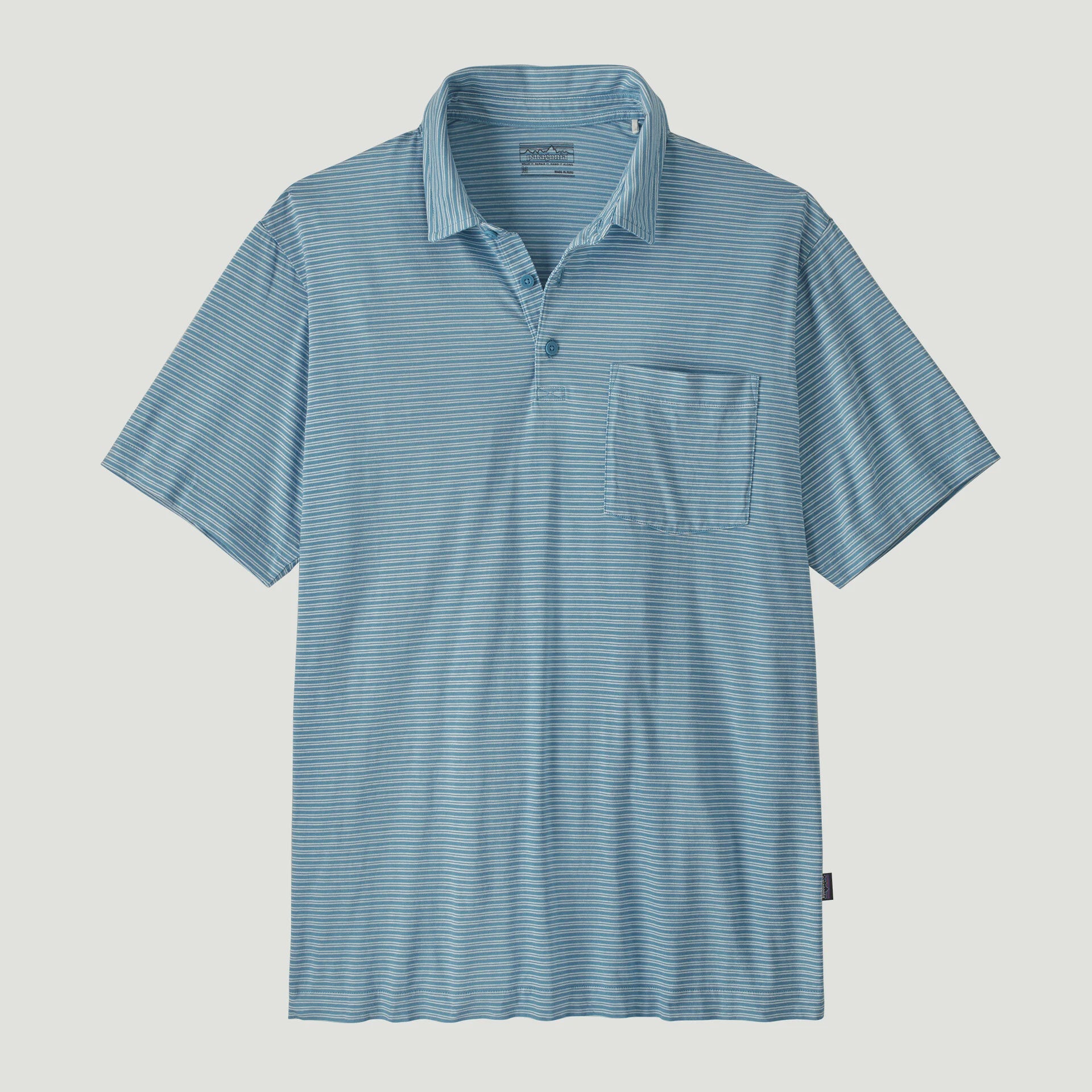 PATAGONIA Men's Daily Polo - Twin Rope: Shore Blue
